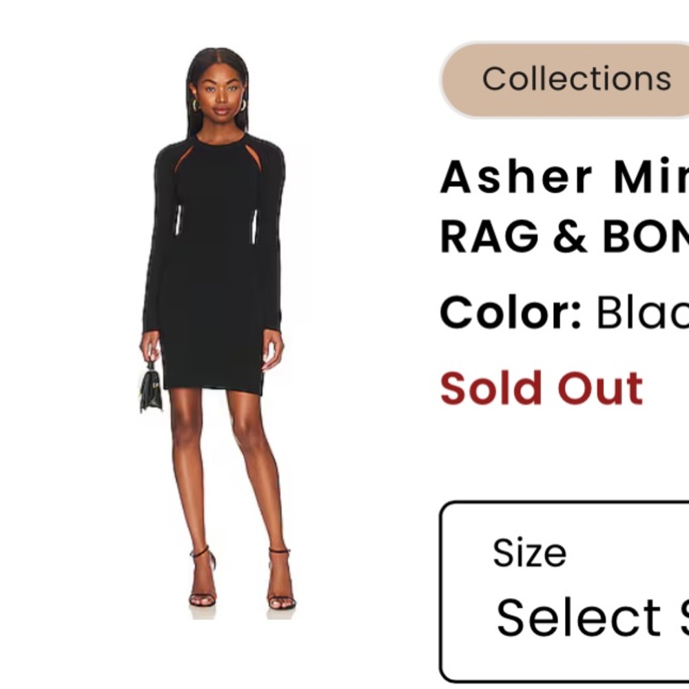 Asher mini dress rag & bone brand new never worn